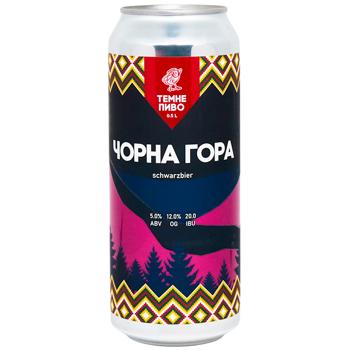 Tsypa Chorna Hora Dark Unfiltered Beer 5% 0.5l