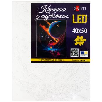 Картина по номерам Santi LED с подсветкой 40х50см - купить, цены на METRO - фото 2