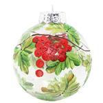 Bezant Viburnum Transparent Christmas Ball 8cm