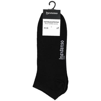 InExtenso Noir Men's Short Ankle Socks s.43-46