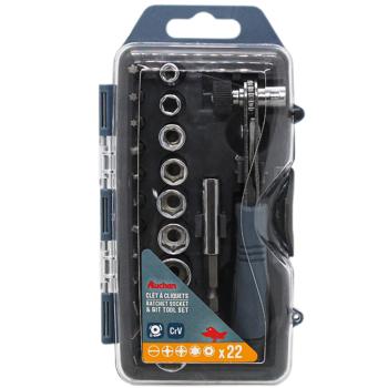 Auchan Ratchet Socket & Bit Tool Set 23pcs - buy, prices for Auchan - photo 1