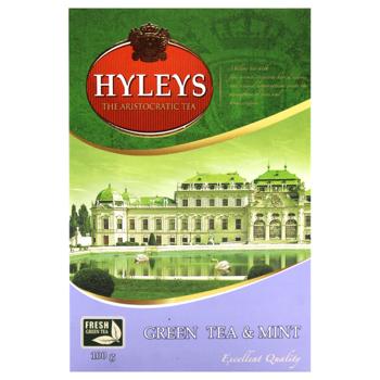 Чай зелений Hyleys листовий з м'ятою 100г - купити, ціни на МегаМаркет - фото 3