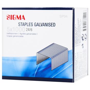 Sigma Staples Galvanised 24/6 1000pcs - buy, prices for METRO - photo 1