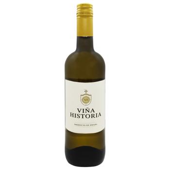 Вино Vina Historia Blanco Seco біле сухе 11,5% 0,75л