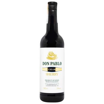 Вино Don Pablo Golden Medium Sweet Sherry кріплене біле 0,75л - купити, ціни на METRO - фото 1