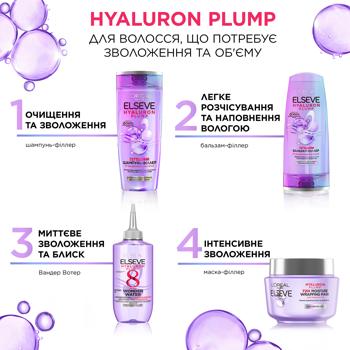 Экспресс-средство L'Oreal Paris Elseve Hyaluron Plump Wonder Water с эффектом ламинирования для увлажнения и объема волос 200мл - купить, цены на - фото 6