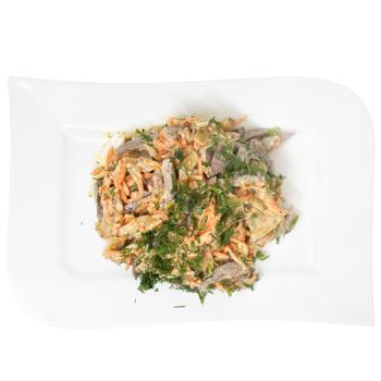 Chicken Heart Salad with Korean Carrots and Mayonnaise - buy, prices for COSMOS - photo 2