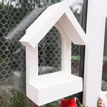 House for Birds Balcony Wood Window Bird Feeder 24.5x20x7cm - buy, prices for - photo 3