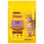 Корм вологий Friskies з качкою для котів 85г
