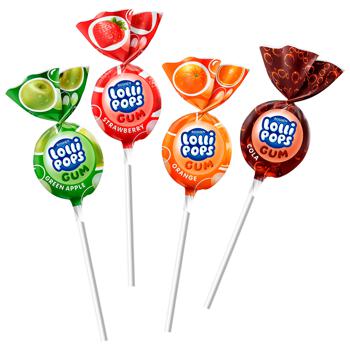 Карамель Roshen Lollipops Gum Фруктовый микс 920г - купить, цены на Торба - фото 4