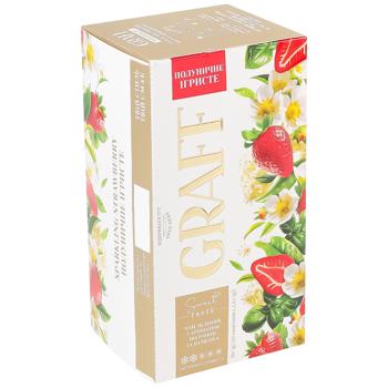 Graff Sparkling Strawberry Green Tea with Strawberry and Basil Aroma 1.5g*20pcs - buy, prices for - photo 3