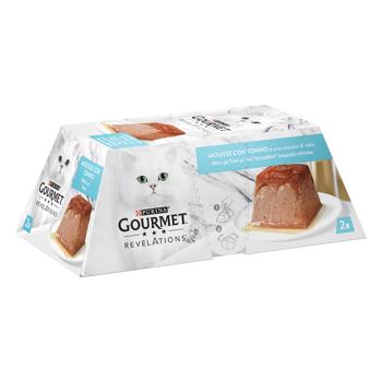 Gourmet Revelations Mousse with Tuna and Gravy Wet Food for Adult Cats 57g x 2pcs - buy, prices for COSMOS - photo 4