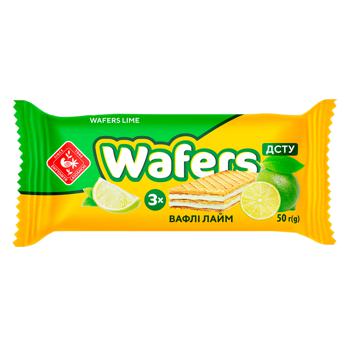 Вафлі Zhytomyr Lasoshchi Wafers лайм 50г