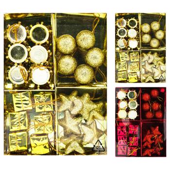 Tarrington House Set of Christmas Tree Ornament Balls 24pcs in assortment - buy, prices for - photo 1