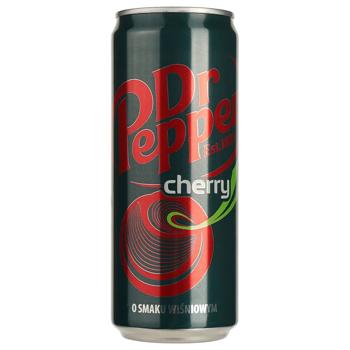 Напій газований Dr. Pepper Сherry 0,33л - купити, ціни на КОСМОС - фото 1