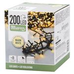 Гірлянда електрична Koopman зовнішня 3хАА 200 LED 4,5м теплий білий