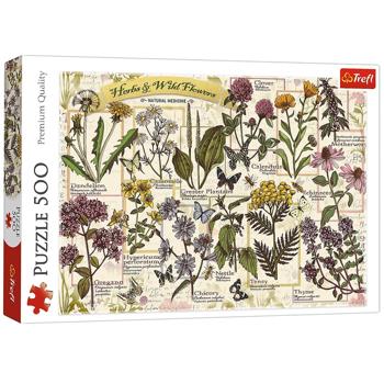 Іграшка пазл Трефль 500 Гербарій: медичні квіти 37478 И780 - купити, ціни на Таврія В - фото 1