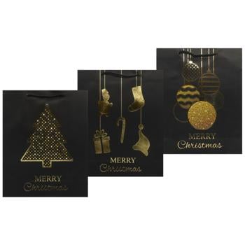 Пакет бумажный Angel Gifts Новогодний 26*32*10см - купить, цены на МегаМаркет - фото 1