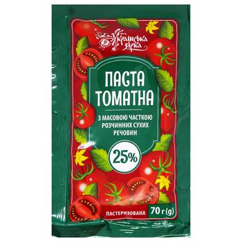 Паста томатна Українська Зірка 70г - купити, ціни на КОСМОС - фото 1