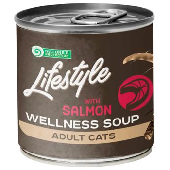 Nature's Protection Lifestyle Soup with Salmon for Sterilized Cats 140ml