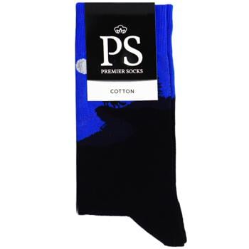 Носки мужские Premier Socks фантазийные черные р.29 - купить, цены на Auchan - фото 1