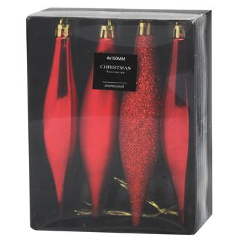 Набір бурульок Koopman червоних 4шт*150мм - купити, ціни на NOVUS - фото 1