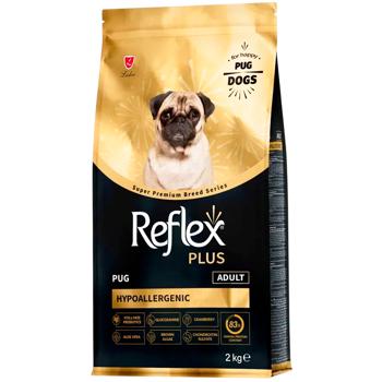Корм сухой Reflex Plus Pug Adult с курицей для собак породы мопс 2кг - купить, цены на MasterZoo - фото 1