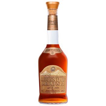 Бренді Легенда Вірменії 3 роки 40% 0,5л - купити, ціни на MasterZoo - фото 1