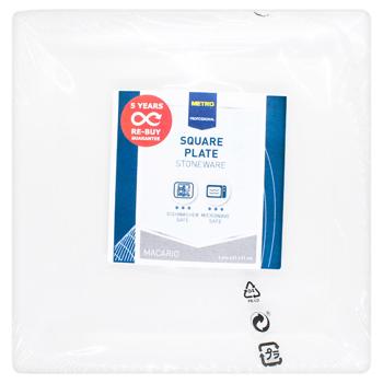 Metro Professional Macario White Plate 21x21cm 6pcs - buy, prices for METRO - photo 3