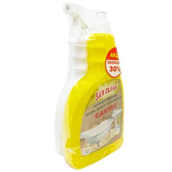Засіб чистячий San Clean Сантік для чищення кахлю, фаянсу 750г + Засіб чистячий Green House Універсал-2000 500г - купити, ціни на - фото 3