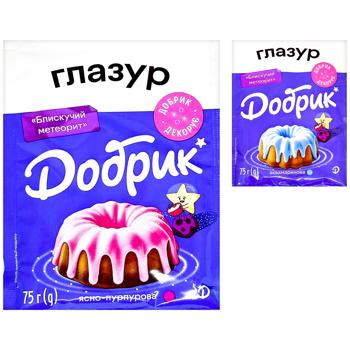 Глазур Добрик Блискучий метеорит 75г - купити, ціни на КОСМОС - фото 1