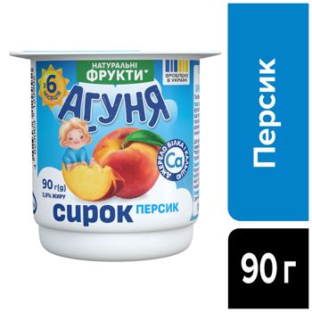 Сирок Агуня персик 3,9% 90г - купити, ціни на КОСМОС - фото 3