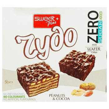 Sweet Plus Rydo Waffles with Peanuts No Sugar Added 100g