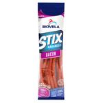 Ковбаски Biovela Stix Kabanossi Bacon гарячого копченя 100г