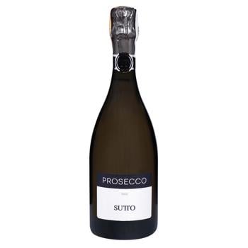 Вино ігристе Sutto Prosecco Extra Dry біле екстра сухе 11% 0.75л - купити, ціни на NOVUS - фото 1