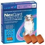 Boehringer Ingelheim NexGard Spectra Tablets for Dogs from 15.1 to 30kg Against External and Internal Parasites 3pcs