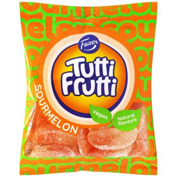 Конфеты Fazer Tutti Frutti Дыня с кислинкой жевательные 90г