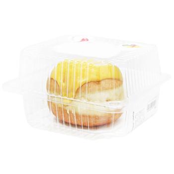 Пампух Auchan глазурований манго з наповнювачем манго-маракуйя 80г