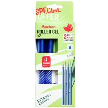 Auchan Write-Erase Gel Pen 2pcs + Rod 4pcs - buy, prices for Auchan - photo 1