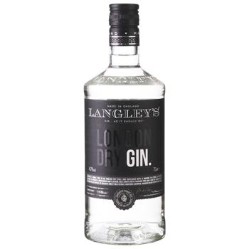 Langley's London Dry Gin 41.7% 0.7l - buy, prices for ULTRAMARKET - photo 1