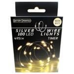 Indoor Garland on Batteries 100 LED 510cm Warm White Color