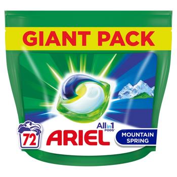Капсулы для стирки Ariel Pods All-in-1 Горный источник 72шт