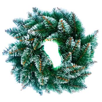 Yalyna Plyus Pine Wreath with White Tip 50cm