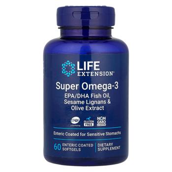 Рыбий жир Life Extension Super Omega-3 60 гелевых капсул - купить, цены на Biotus - фото 1