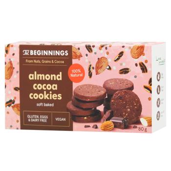 The Beginnings Almond Cocoa Cookies 80g - buy, prices for WINETIME - photo 1