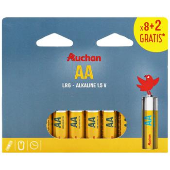 Auchan LR6 AA Batteries 10pcs