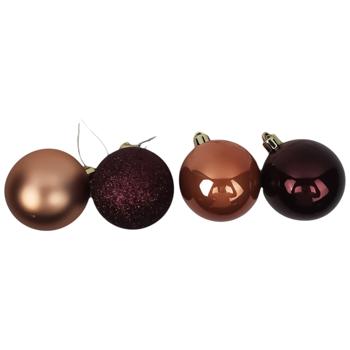 Actuel Terracotta/marsala Christmas Ball 6cm