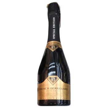 Вино игристое Французский Бульвар Special Edition белое сладкое 10,5-13,5% 0,75л - купить, цены на КОСМОС - фото 3