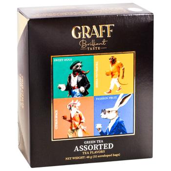 Набор чая Graff Ассорти чайных вкусов 32шт 48г - купить, цены на Эпицентр FOOD - фото 4