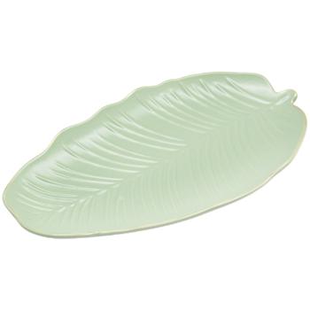 Блюдо Limited Edition Leaf Green Gold овальне 30x16,8см - купити, ціни на Auchan - фото 1